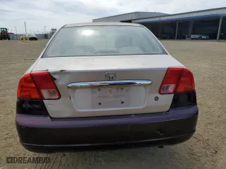 2001 Honda Civic LX with VIN JHMES16521S000353, listed as a Copart auction lot 47652345 with 0 mi miles and Salvage Title. Bid and sale history available at carsss.com. Image 6.