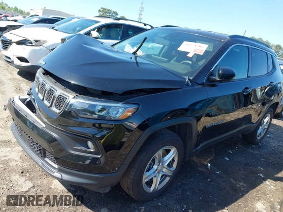 2023 Jeep Compass Latitude with VIN 3C4NJDBN0PT536141, listed as a IAAI auction lot 41974206 with 54,052 mi miles and . Bid and sale history available at DreamBid. Image 17.