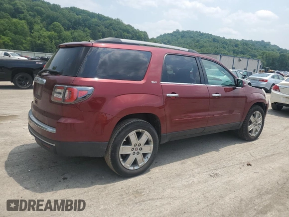 2017 GMC Acadia Limited with VIN 1GKKRSKDXHJ207774, listed as a Copart auction lot 60644865 with 134,983 mi miles and Salvage title. Bid and sale history available at DreamBid. Image 3.