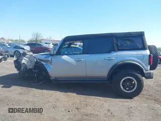 2024 Ford Bronco Outer Banks with VIN 1FMDE8BH9RLA87599, listed as a IAAI auction lot 42140524 with 2,606 mi miles and . Bid and sale history available at DreamBid. Image 14.