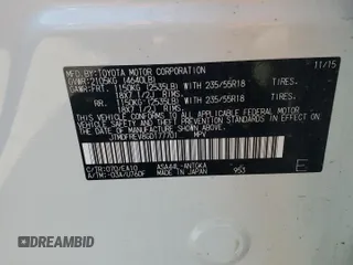 2016 Toyota RAV4 Limited z VIN JTMDFREV8GD177701, wystawiony jako Copart lot #57598425 z przebiegiem 59 225 mil mil oraz Szkoda całkowita • Salvage title. Historia ofert i sprzedaży dostępna na DreamBid. Obrazek 13.