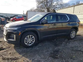 2022 Chevrolet Traverse LS with VIN 1GNERFKW6NJ166435, listed as a Copart auction lot 44953385 with 73,010 mi miles and Salvage Title. Bid and sale history available at carsss.com. Image 1.