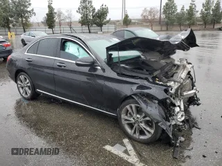 2020 Mercedes-Benz C with VIN WDDWF8DB7LR560476, listed as a Copart auction lot 45469455 with Not Provided miles and Salvage Title. Bid and sale history available at carsss.com. Image 4.