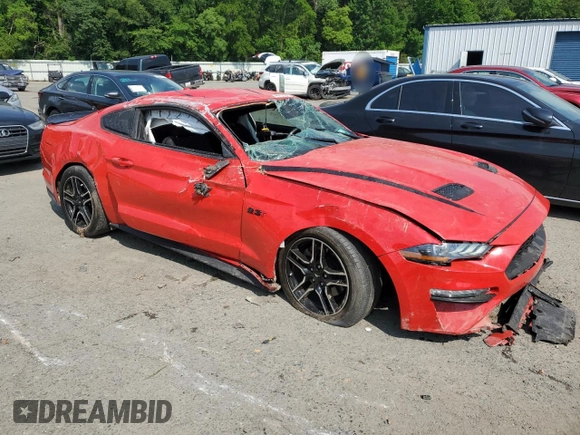 2018 Ford Mustang EcoBoost с VIN 1FA6P8TH4J5185282, выставлен на аукционе Copart как лот 59387205 с пробегом 83 397 миль миль и Списание • Salvage title. История ставок и продаж доступна на DreamBid. Изображение 4.