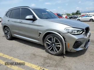 2020 BMW X3 M with VIN 5YMTS0C05LLT10643, listed as a Copart auction lot 62276834 with 39,860 mi miles and Salvage Title. Bid and sale history available at carsss.com. Image 4.