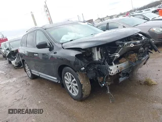 2014 Nissan Pathfinder SV with VIN 5N1AR2MM8EC692271, listed as a IAAI auction lot 41716679 with 115,609 mi miles. Bid and sale history available at carsss.com. Image 1.