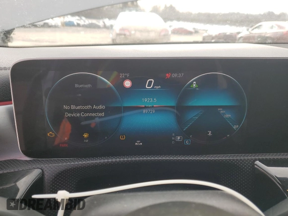 2019 Mercedes-Benz A 220 with VIN WDD3G4FB5KW001918, listed as a Copart auction lot 45969755 with 89,729 mi miles and Salvage Title. Bid and sale history available at DreamBid. Image 9.