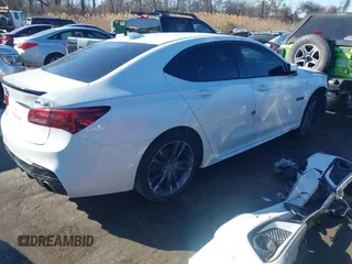 2018 Acura TLX w/A-SPEC Pkg with VIN 19UUB2F62JA008455, listed as a IAAI auction lot 41421336 with 1 mi miles. Bid and sale history available at carsss.com. Image 4.