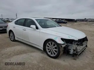 2012 Lexus LS 460 with VIN JTHCL5EF2C5015183, listed as a Copart auction lot 45860465 with 127,876 mi miles and Salvage title. Bid and sale history available at DreamBid. Image 4.