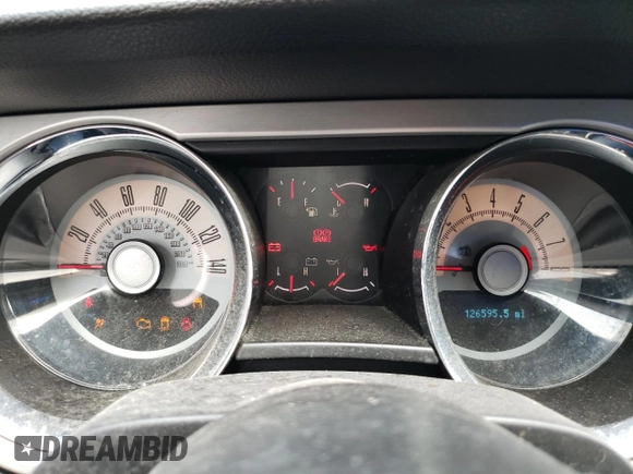 2010 Ford Mustang GT with VIN 1ZVBP8CH6A5117040, listed as a Copart auction lot 62229985 with 126,595 mi miles and Salvage title. Bid and sale history available at DreamBid. Image 9.
