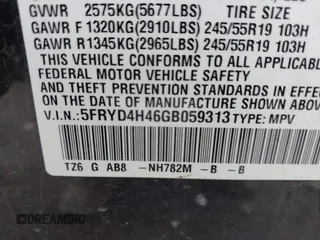 2016 Acura MDX Technology z VIN 5FRYD4H46GB059313, wystawiony jako IAAI lot #42208726 z przebiegiem 87 106 mil mil oraz . Historia ofert i sprzedaży dostępna na DreamBid. Obrazek 9.