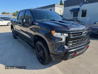 2022 Chevrolet Silverado 1500 LT Trail Boss with VIN 3GCUDFET4NG616850, listed as a Copart auction lot 52122755 with 20,386 mi miles and Non Repairable. Bid and sale history available at DreamBid. Image 4.