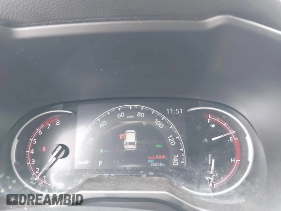 2023 Toyota RAV4 XLE Premium with VIN 2T3A1RFVXPC350896, listed as a IAAI auction lot 42345303 with 26,058 mi miles and . Bid and sale history available at DreamBid. Image 7.