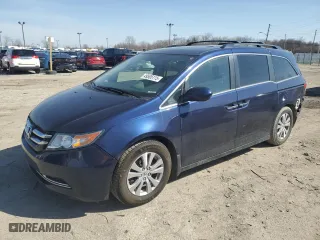 2015 Honda Odyssey EX-L with VIN 5FNRL5H61FB123434, listed as a Copart auction lot 49505115 with 151,739 mi miles and Salvage Title. Bid and sale history available at carsss.com. Image 1.