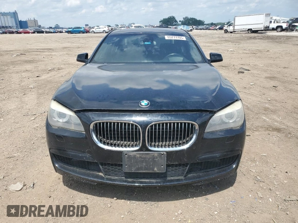 2012 BMW 7 Series 750Li xDrive with VIN WBAKC8C59CC434813, listed as a Copart auction lot 65277705 with Not provided miles and Clean title. Bid and sale history available at DreamBid. Image 5.
