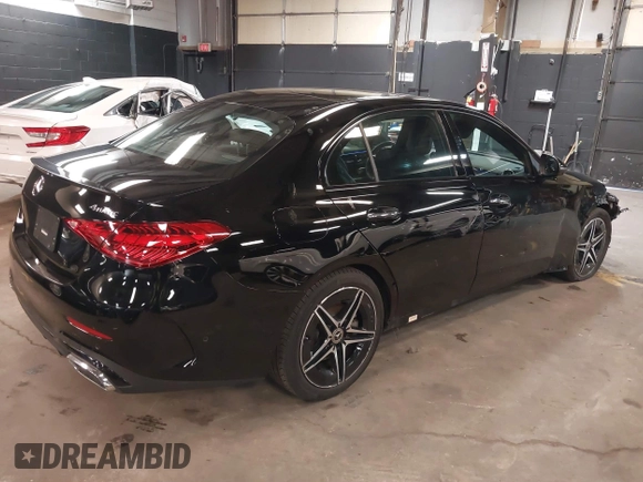 2024 Mercedes-Benz C 300 with VIN W1KAF4HB5RR163791, listed as a IAAI auction lot 41877745 with 7,631 mi miles and . Bid and sale history available at DreamBid. Image 4.