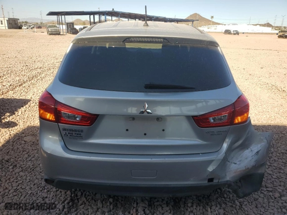 2013 Mitsubishi Outlander Sport ES with VIN 4A4AR3AU0DE022501, listed as a Copart auction lot 43800255 with 67,572 mi miles and Salvage Title. Bid and sale history available at carsss.com. Image 6.