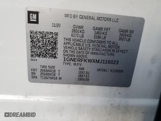 2021 Chevrolet Traverse LS with VIN 1GNERFKWXMJ116023, listed as a Copart auction lot 89206575 with 64,344 mi miles and Salvage Title. Bid and sale history available at carsss.com. Image 13.