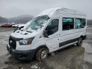 2023 Ford Transit with VIN 1FDAX2X84PKA86334, listed as a Copart auction lot 84940534 with 14,670 mi miles and Salvage Title. Bid and sale history available at DreamBid. Image 1.