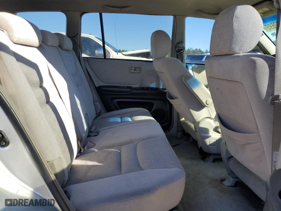 2001 Toyota Highlander with VIN JTEGF21A210019713, listed as a Copart auction lot 46082695 with 222,649 mi miles and Salvage Title. Bid and sale history available at carsss.com. Image 10.