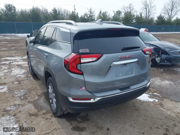 2024 GMC Terrain SLT with VIN 3GKALVEG1RL171374, listed as a IAAI auction lot 41567128 with 21,343 mi miles. Bid and sale history available at carsss.com. Image 3.