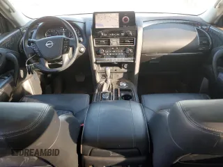 2021 Nissan Armada Platinum with VIN JN8AY2DB5M9795010, listed as a Copart auction lot 85246394 with 53,892 mi miles and Salvage Title. Bid and sale history available at carsss.com. Image 8.