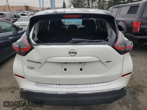 2020 Nissan Murano S with VIN 5N1AZ2AS7LN142872, listed as a Copart auction lot 85554314 with 32,293 mi miles and Salvage Title. Bid and sale history available at DreamBid. Image 6.