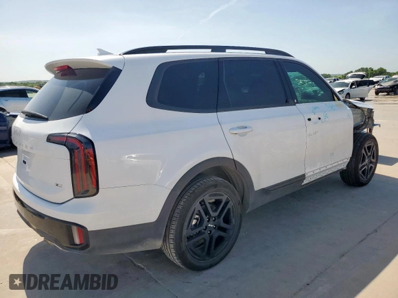 2024 Kia Telluride EX with VIN 5XYP3DGC8RG476579, listed as a Copart auction lot 64183345 with 22,523 mi miles and Salvage title. Bid and sale history available at DreamBid. Image 3.