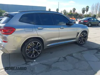 2020 BMW X3 M with VIN 5YMTS0C02L9B74262, listed as a IAAI auction lot 41715254 with 44,988 mi miles. Bid and sale history available at carsss.com. Image 4.