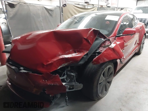 2022 Tesla Model S Plaid z VIN 5YJSA1E61NF471785, wystawiony jako IAAI lot #42208101 z przebiegiem Nie podano mil oraz . Historia ofert i sprzedaży dostępna na DreamBid. Obrazek 17.