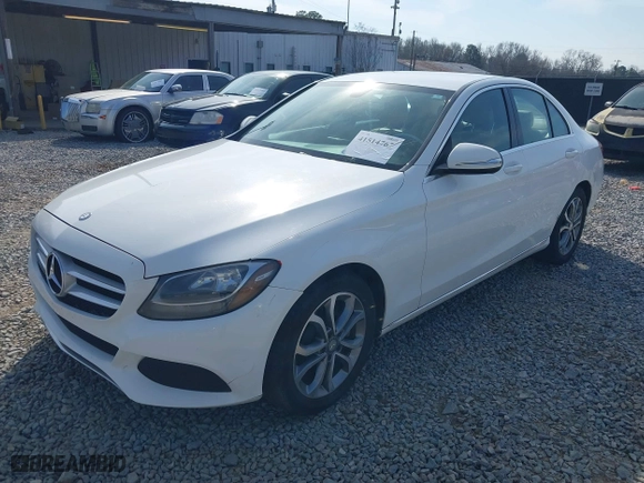 2015 Mercedes-Benz C-Class C 300 with VIN 55SWF4JB5FU050157, listed as a IAAI auction lot 41514767 with 250,978 mi miles. Bid and sale history available at carsss.com. Image 2.
