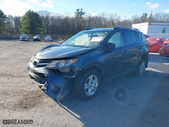 2014 Toyota RAV4 LE with VIN JTMBFREVXED078771, listed as a IAAI auction lot 40936594 with 187,659 mi miles. Bid and sale history available at carsss.com. Image 2.