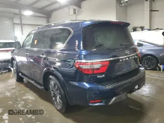 2021 Nissan Armada Platinum with VIN JN8AY2DBXM9791731, listed as a Copart auction lot 51018365 with Not provided miles and Non repairable. Bid and sale history available at DreamBid. Image 2.