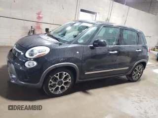 2014 FIAT 500L Trekking with VIN ZFBCFADH1EZ010513, listed as a Copart auction lot 60489095 with 129,990 mi miles and Salvage title. Bid and sale history available at DreamBid. Image 1.