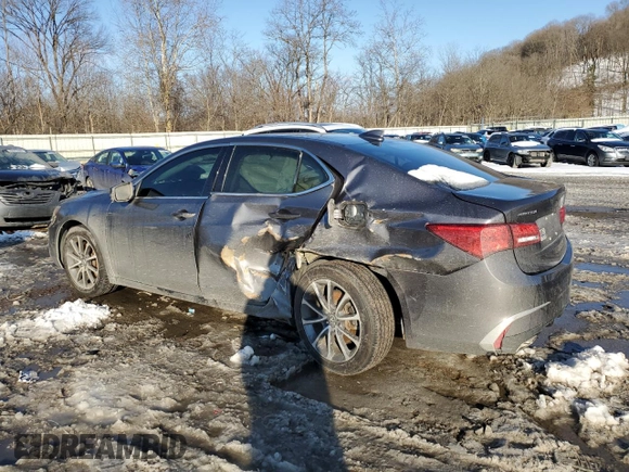 2018 Acura TLX with VIN 19UUB2F34JA007099, listed as a Copart auction lot 89063435 with 40,000 mi miles and Salvage Title. Bid and sale history available at carsss.com. Image 2.