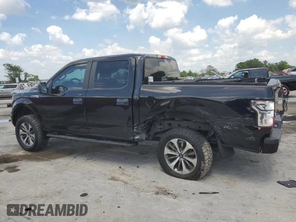 2019 Ford F-150 XL with VIN 1FTEW1EP2KFC68628, listed as a Copart auction lot 51612745 with 110,807 mi miles and Salvage Title. Bid and sale history available at carsss.com. Image 2.