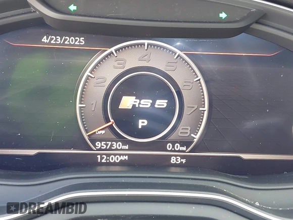 2018 Audi RS 5 z VIN WUAPWAF55JA903152, wystawiony jako IAAI lot #42193996 z przebiegiem 95 730 mil mil oraz . Historia ofert i sprzedaży dostępna na DreamBid. Obrazek 7.
