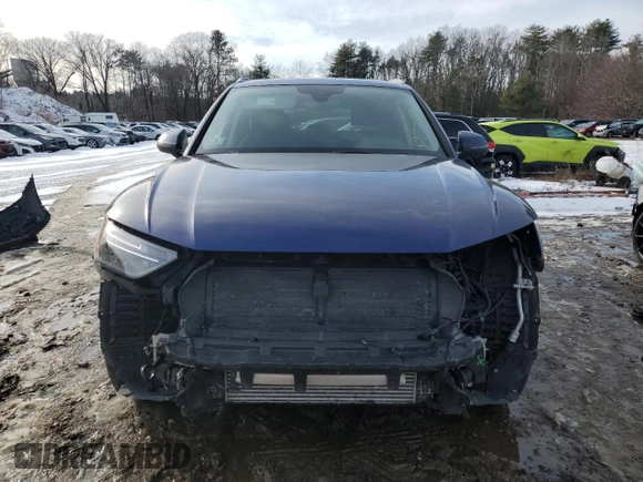 2022 Audi Q5 S line Premium Plus with VIN WA1EAAFY0N2029929, listed as a Copart auction lot 43619955 with 0 mi miles and Salvage Title. Bid and sale history available at carsss.com. Image 5.