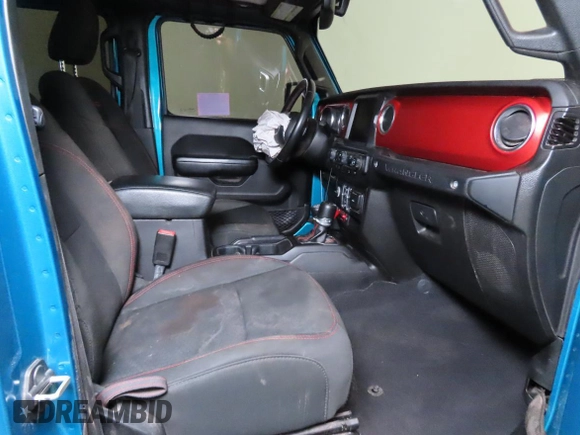 2020 Jeep Wrangler Unlimited Rubicon z VIN 1C4HJXFG0LW141133, wystawiony jako Copart lot #59150925 z przebiegiem 61 973 mil mil oraz Szkoda całkowita • Salvage title. Historia ofert i sprzedaży dostępna na DreamBid. Obrazek 5.
