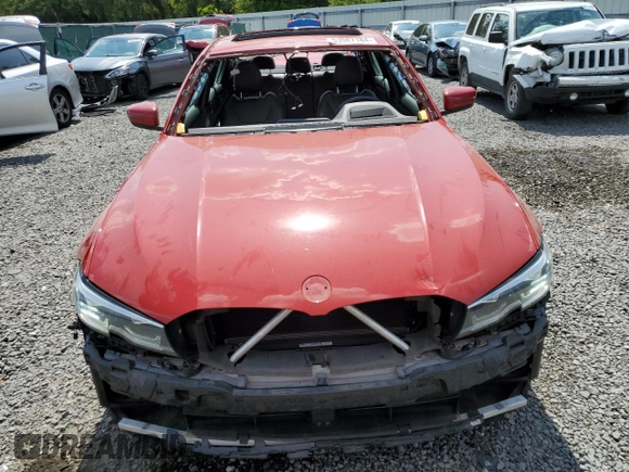 2020 BMW 3 Series 330i with VIN 3MW5R1J01L8B44177, listed as a Copart auction lot 53587184 with 54,326 mi miles and Salvage Title. Bid and sale history available at DreamBid. Image 5.