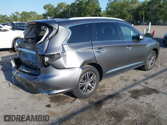 2017 Infiniti QX60 with VIN 5N1DL0MN0HC518047, listed as a IAAI auction lot 42064816 with 79,881 mi miles. Bid and sale history available at carsss.com. Image 4.