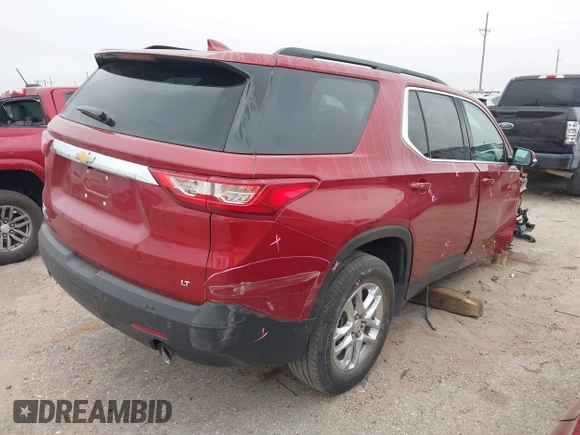 2020 Chevrolet Traverse LT with VIN 1GNERHKW0LJ264997, listed as a IAAI auction lot 41867518 with 36,717 mi miles and . Bid and sale history available at DreamBid. Image 4.