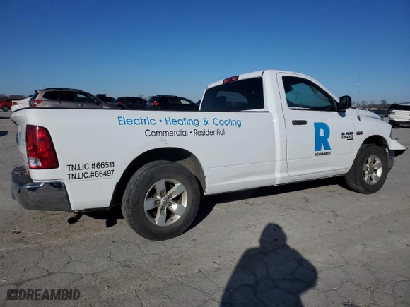2021 Ram 1500 Classic Tradesman with VIN 3C6JR6DT7MG538785, listed as a Copart auction lot 87669655 with 82,005 mi miles and Salvage Title. Bid and sale history available at carsss.com. Image 3.