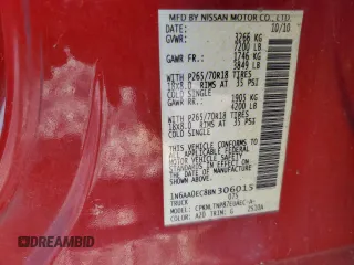 2011 Nissan Titan SL with VIN 1N6AA0EC8BN306015, listed as a Copart auction lot 52699655 with 229,462 mi miles and Salvage Title. Bid and sale history available at carsss.com. Image 13.