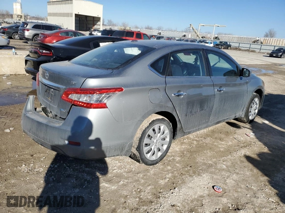 2013 Nissan Sentra SV with VIN 3N1AB7AP6DL657187, listed as a Copart auction lot 42692735 with Not Provided miles and Salvage Title. Bid and sale history available at DreamBid. Image 3.