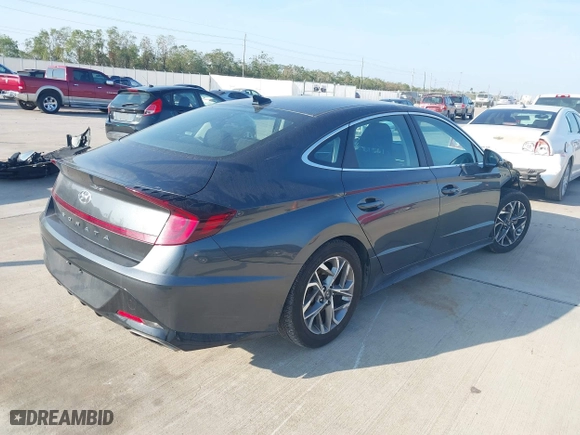 2021 Hyundai Sonata SEL with VIN KMHL64JA0MA148798, listed as a IAAI auction lot 40905753 with 1 mi miles. Bid and sale history available at carsss.com. Image 4.