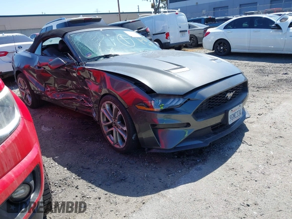 2020 Ford Mustang EcoBoost with VIN 1FATP8UH4L5130500, listed as a IAAI auction lot 41841789 with 1 mi miles. Bid and sale history available at carsss.com. Image 1.