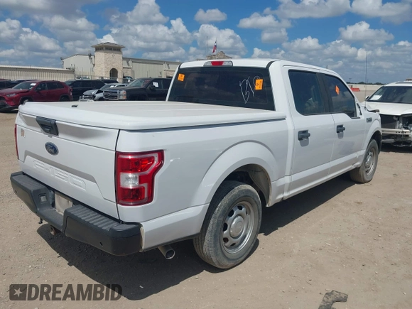 2018 Ford F-150 XL with VIN 1FTEW1C57JKD59689, listed as a IAAI auction lot 40389516 with 108,731 mi miles. Bid and sale history available at carsss.com. Image 4.