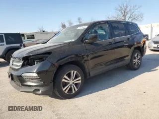 2018 Honda Pilot EX-L with VIN 5FNYF6H59JB003468, listed as a Copart auction lot 48523495 with 105,808 mi miles and Salvage Title. Bid and sale history available at carsss.com. Image 1.