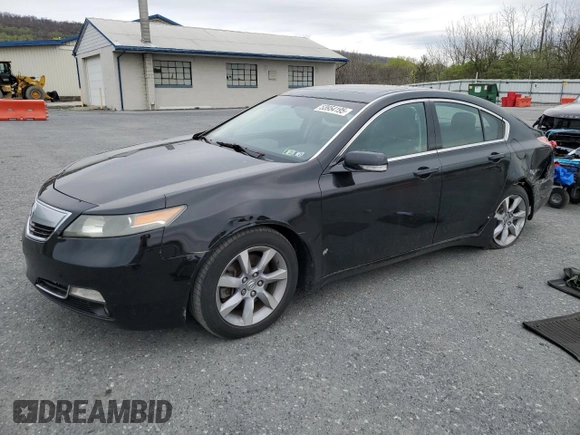 2012 Acura TL Technology z VIN 19UUA8F55CA036105, wystawiony jako Copart lot #53954195 z przebiegiem 158 647 mil mil oraz Szkoda całkowita • Salvage title. Historia ofert i sprzedaży dostępna na DreamBid. Obrazek 1.